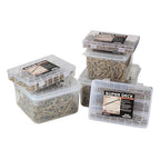 WELLOCKS Deck Screws, Wood Screws, Tan, Superior Rust Resistant, Epoxy Coated, Above 1000 Hour Salt Spray Coating T25 Torx Star Bit Included for Outdoor Wood Fence (5.2LBS Tan, #10×4")