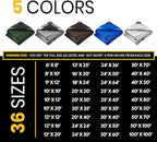 PROTARP Extra Heavy Duty 16 Mil Tarp Cover, Waterproof, UV Resistant, Rip and Tear Proof, Poly Tarpaulin with Reinforced Edges for Roof, Camping, Patio, Pool, Boat. (Silver/Black 25′ X 45′)