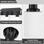 10 Light Bathroom Vanity Lights Over Mirror, 65.4 inch Black Vanity Lights Fixtures with White Glass Shades Matte Black Modern Vanity Lights Black Bathroom Wall Lighting for Mirror Bedroom