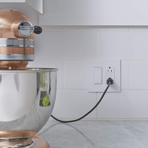 Legrand radiant TM873WCC10 15 Amp Rocker Wall Switch, 3-Way Decorator Light Switches, White (1 Count)