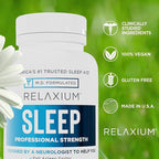 Relaxium Sleep Aid (New and Improved), Dietary Supplement, Non-Habit Forming, Supports Longer and Better Sleep, 60 Capsules, 30-Day Supply