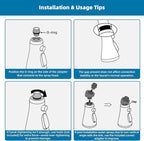 Hibbent Pull Down Kitchen Faucet Head Replacement, 3-Function NSF/ANSI/CAN 61 & CUPC Certified Sink Spray Nozzle, 15 Adapters, Compatible with Moen, Delta, Kohler Faucets, Brushed Nickel