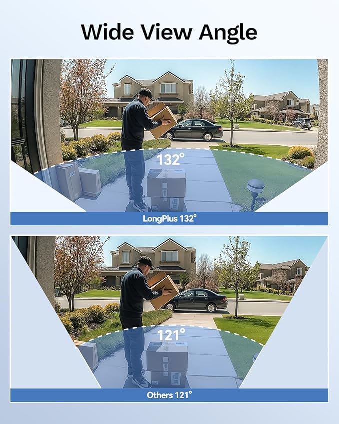 LongPlus 4K Home Security Camera System, 12MP H.265+ 16CH NVR with 4TB HDD for 24-7 Recordings, 8pcs Wired PoE Security Camera System, Person Vehicle Pet Detection, CCTV for Businesses Home, LP8MEF8B1