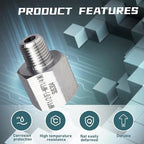 2 pieces，Npt1/2 Female to Npt1/4 Male Thread Adapter, Water line adapter，Fabricate of 304 Stainless Steel