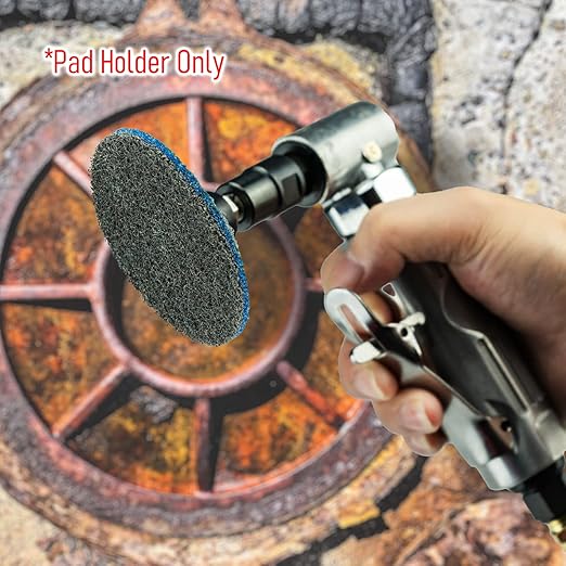 3 Inch Quick Change Disc Pad Holder, 6 Pcs Fast Lock Disc Holder, 1/4" Shank for Angle Die Grinder Attachments, Type R, for Polishing, Sanding and Surface Preparation