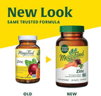 MegaFood Zinc Supplements - Vegan Immune Support Supplement With 22.5 mg High Potency Fermented Zinc - Made With Real Food - Gluten-Free, Kosher - 60 Tablets, 60 Servings