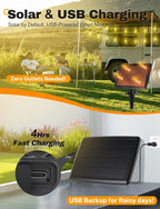 Tenmiro 120FT Solar Outdoor String Lights with Remote and 32+2 LED Shatterproof Bulbs Dimmable & Timing 3 Light Modes Solar Patio String Lights for Cafe, Garden, Deck, Outside Wedding Last for 10+Hrs