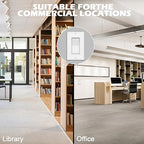 ThunderWay Single Pole Light Switch, Rocker Wall Light Switch, 15A 120/277V, Decorator On/Off Rocker Paddle Interrupter, UL Listed, White, 20 Pack