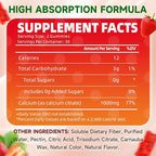Calcium Citrate Gummies, Sugar Free Calcium Citrate 1000mg for Muscle Healthy, Absorption Calcium Supplements for Adults & Kids, Strawberry, 60 Count