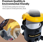 for Shop Vac Bags 5-8 Gallon, Type E 90661 9066133, Type H 90671 9067133; VF2004, VHBS VDBS High- Efficiency Disposable Vacuum Collection Filter Bags 5 Pack