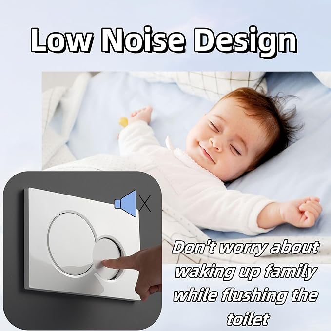 Dual Flush Actuator Plate, Compatible with Geberit 115.770.46.5. Replacement Parts for Concealed Cistern Toilet Repair (Black)