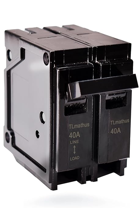 Q240 40-Amp Double Pole Type QP Circuit Breaker Plug-in Mount Standard MCB Thermal Magnetic Protection, 10KA 120/240V, Compatible with Siemens PL and ES Series Load Centers(2P 40A)