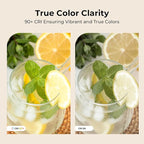 Dimmable E26 LED Bulb 6W, 60 watt Equivalent, Vintage LED Edison Bulbs 2700K Soft White, A19 Clear Glass LED Light Bulb for Ceiling Fan, 90+CRI, 600LM, 4 Pack