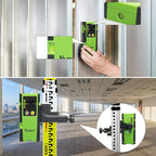 Huepar Laser Detector LR-6RG for Laser Level, Compatible with Huepar & Pro Laser Levels with Pulse Mode Only, Detect Green&Red Beams Laser Receiver, Up to 200Ft, Three-Side LED Display, Clamp Included