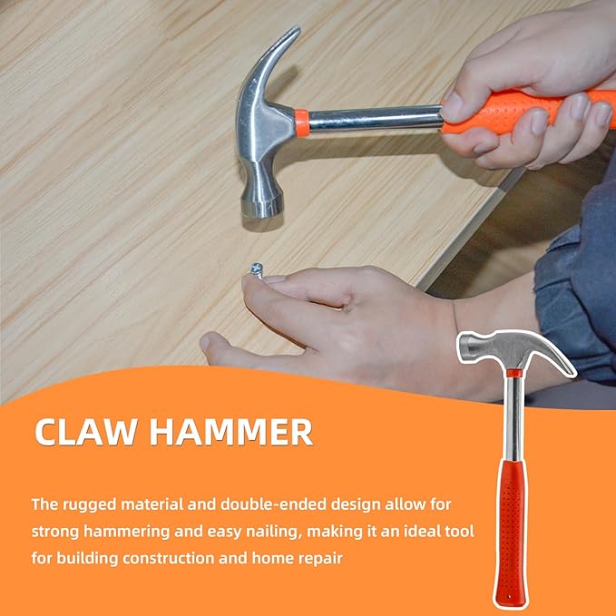 Home Repair Tool Set Hand Tool Kit,Professional Outdoor Tool Accessories Set,Small Household Repairs Tool Set With Plier,Screwdriver Set,Hammers,Spanners,Precision Knife, With Portable Storage Case