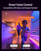 Lumary Smart Gimbal Recessed Lighting 4 Inch, 355°+20° Adjustable RGBWW WiFi Ceiling Light, Work with Alexa Google, Canless LED Downlight with J-Box, 9W 780LM CRI90, 1PC