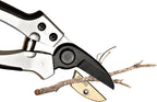 Anvil Pruning Shears for Gardening - 7.75” Heavy Duty Branch Cutter Garden Shears with Rubber Grips for Dry Stems or Small Wood Branches - Hand Pruners for Gardening Tools by Kings County Tools
