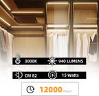 F15T8 18 Inch 15W T8 Fluorescent Replacement Tube Bulb Warm White 3000K Medium Bi-Pin G13 Base 2 Count