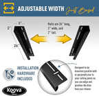 Koova Heavy-Duty Overhead Garage Storage Rack for 4 Bins. Adjustable Width, 160lb Capacity. DIY Safe Ceiling Mount, Easy Install. Fits 27-Gallon Totes. USA Made Pro-Grade Steel. Space Saving Organizer