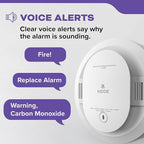 Kidde Smoke & Carbon Monoxide Detector for Home, AA Battery Powered, Voice Alerts, 3-Pack