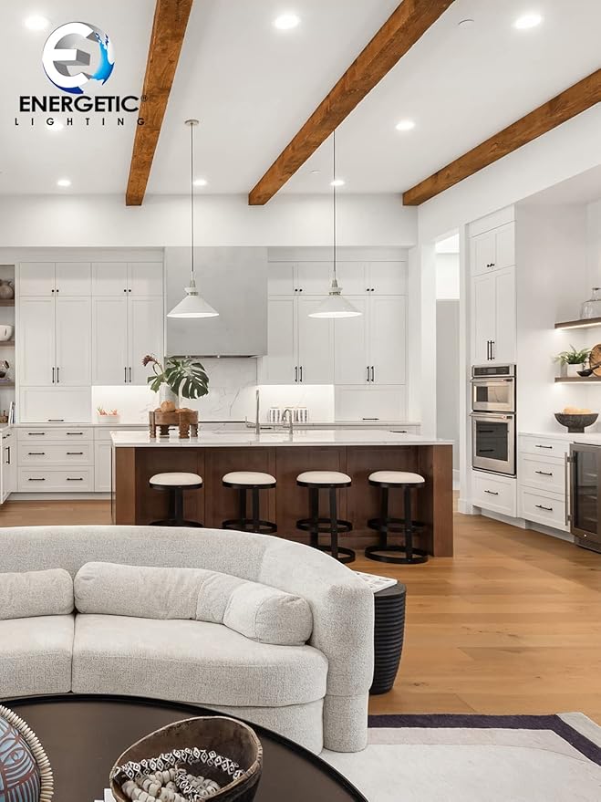 2 Pack 6 Inch Ultra-Thin LED Recessed Ceiling Light with Junction Box, 5000K Daylight, 12W 110W Eqv, Dimmable Canless LED Recessed Light, 1050LM High Brightness Wafer Downlight- ETL&FCC Certified