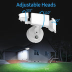 Olafus 60W Flood Lights Dusk to Dawn Outdoor Lighting, IP65 Waterproof LED Security Light with Photocell, 6000LM Dusk Dawn Outside Light, 6500K White Exterior Floodlight for Yard Garden Porch White