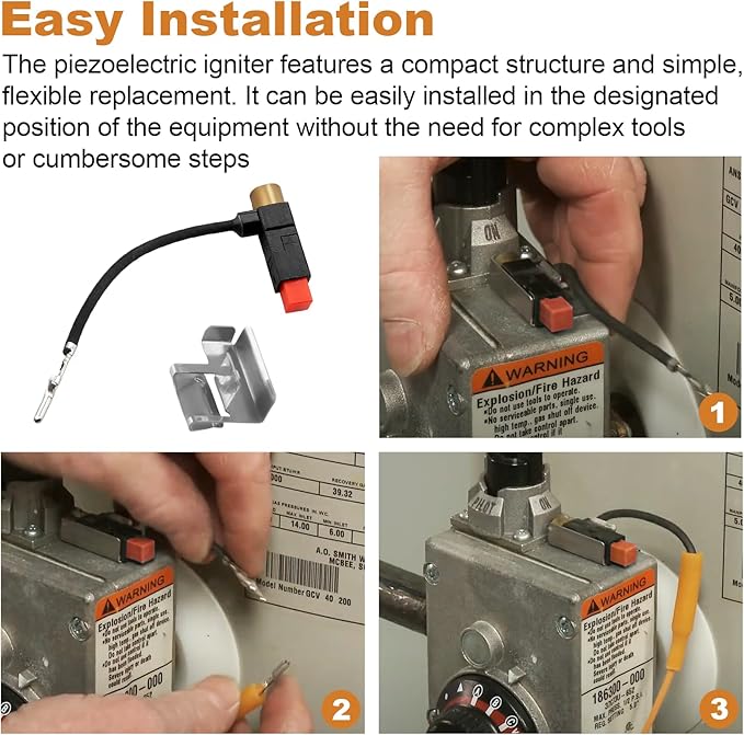 QQZ C3 Piezo Lgnitor Assembly 9003410, for Reliance Water Heater
