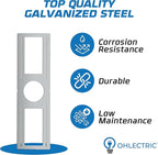 OHLECTRIC 48 Pack – New Construction Mounting Plate for 4 Inch LED Downlight – Slim Steel Rough in Plate/Bracket – Made of Galvanized Steel Recessed LED Light Plate -Slim Light Kit Bracket