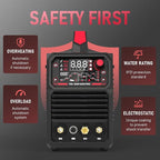 YESWELDER 200A AC/DC Aluminum Tig Welder with Pulse Large LED Display, Digital Inverter STICK/TIG 110/220V Dual Voltage TIG Welding Machine TIG-200P ACDC