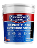 Polyurethane Waterproof Coating, Black, 5 Gallon, Roof Sealant Waterproof Coating for Flat & Matal Roofs, Foundations, Concretes, Indoor and Outdoor Leak Repair Basement Sealer Waterproofing