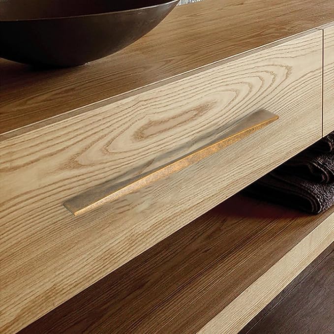 Asidrama 10 Pack 7.5 Inch(192mm) Antique Brass Kitchen Cabinet Handles, Cabinet Pulls Kitchen Cabinet Hardware for Cupboard Drawer Pulls