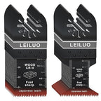 LEILUO 50 Pcs Multitool Blades Japanese Teeth Fast Cutting Oscillating Tool Blades CRV Material Oscillating Saw Blades Universal Accessories with Storage Bag Fit DeWalt Milwaukee Makita and More