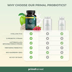 Primal Harvest 2 Pack, PREbiotics and PRObiotics for Women & Men, Primal Probiotics 30 Oral Probiotics Capsules for Gut Health, 12 Dynamic Strains Probiotics for Women Digestive Health…