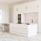 10 Pack 12.6 Inch(320mm) Hole Center Modern Polished Chrome Cabinet Pull Handle Timeless Vanity Drawer Pull Handle Classic Cabinet Hardware for Kitchen Bathroom, Screws Included, Chrome(12.6x10)