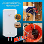 DrainX Tankless Water Heater Flush Kit with Gallon of Certified Liquid Descaling Solution for 4 Uses and 1/6HP Extra Strength Pump