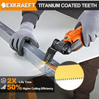 110 PCS Multitool Blades Oscillating Tool Blade, Universal Titanium Oscillating Saw Blades for Metal Nails, Wood and Plastic, Multi Tool Blades Kits Fit Dewalt Milwaukee Ryobi Rockwell Fein