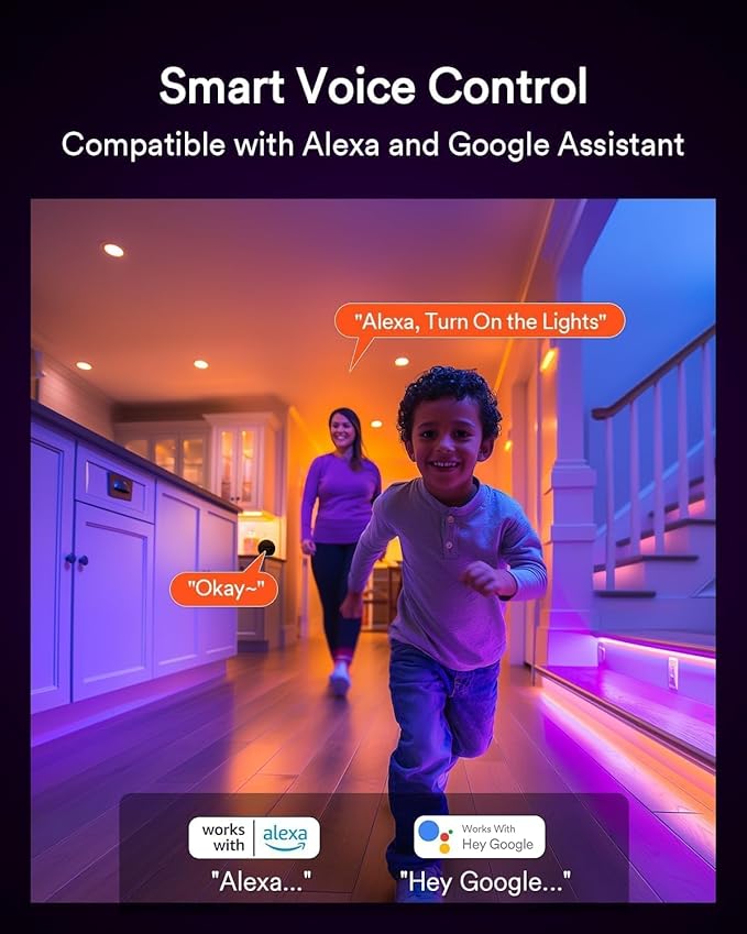 Lumary 4 Inch Smart Gimbal Recessed Lighting, 9W 810Lm ETL-Listed Eyeball Soffit Light, 40° Tilt Directional Color Changing LED Ceiling Downlight, Work with Alexa/Google Assistant, CRI 90+, 1Pack