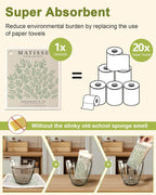 6 Pack Swedish Dishcloths for Kitchen - Reusable Dish Cloths for Washing Dishes Absorbent Cute Funny Kitchen Towels Cleaning Sponge, Green Artist