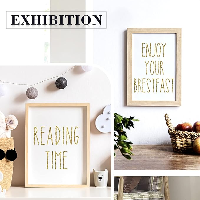 8 Sheets Vinyl Letter Stickers Waterproof Self Adhesive Letter Numbers Alphabet Modern Mailbox Numbers Sticker for Back to School DIY Mailbox House Home Business Address(2 Inch,Gold)