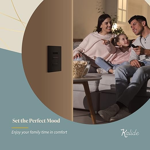 TOPGREENER Digital Dimmer Light Switch for 200W Dimmable LED/CFL Lights, Single Pole/3-Way LED Slide Dimmer Light Switch, Neutral Wire Not Required, UL Listed, TGSDS3-BR, Brown, 1 Pack