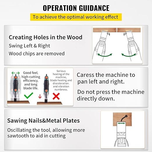 VEVOR 100PCS Oscillating Saw Blades, Quick Release Multitool Blades Kit, HCS Tool Blades for Wood Plastic, Compatible with Dewalt Dremel Fein Worx Bosch Makita Milwaukee