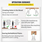 VEVOR 100PCS Oscillating Saw Blades, Quick Release Multitool Blades Kit, HCS Tool Blades for Wood Plastic, Compatible with Dewalt Dremel Fein Worx Bosch Makita Milwaukee
