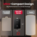GASLAND Compact Natural Gas Tankless Water Heater Indoor, Up to 4.22 GPM 102,000 BTU Instant On-Demand Water Heater, Extremely Compact, Ultra Quiet, More Stable Temp for Residential Use, CG422NG