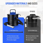 Ash Vacuum Cleaner -2.6 Gallon Fireplace Ash Vac with 800w Powerful Hose Non-Woven Dust Separator | Dry Stove Vacuum for Fireplaces Pellet Grill Wood Stove Fire Pits Blue
