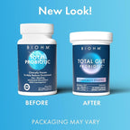 BIOHM Total Probiotic - 30 Billion CFU Daily Probiotic with Good Bacteria & Fungi Helps Reduce Bloating and Supports Total Gut Health - 30 Day Supply for Women and Men