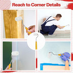 Nuogo 120 Pcs 2 Inch Foam Paint Roller High Density Foam Roller Mini Paint Roller Refills Paint Edger Tool for Walls Brings Smooth Finishes Flat Surfaces