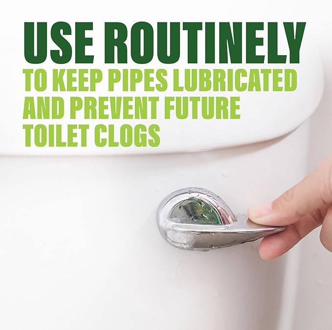 Green Gobbler Liquid Toilet Plunger | Clog Remover | Safe for Toilets and Septic | No Plunger Needed | 5 Uses