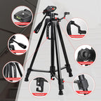 Laser Level Tripod Compatible with Bosch, Height Adjustable Laser Level Stand, 1/4"-20 Thread Mount, Collapsible Legs and Non-Skid Feet, Tripod Stand with Carrying Pouch, for Line and Point Lasers