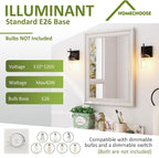 Vanity Bathroom Light, 1-Light Bathroom Light Fixtures Over Mirror, Black Vanity Lights for Bathroom with Clear Glass, Modern Wall Lamp for Cabinet Hallway, Bedroom