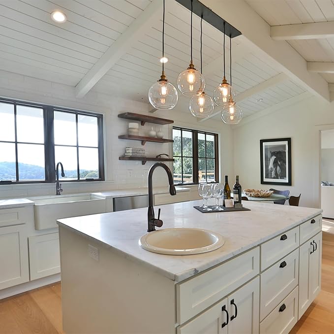 Vintage LED Edison Bulbs, 6W, Equivalent 60W, Dimmable, High Brightness Warm White 2700K, ST58 Antique LED Filament Bulbs with 90+ CRI, E26 Medium Base, Clear Glass, Pack of 16